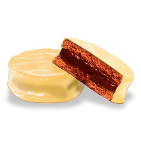 alfajor branco 50g partido