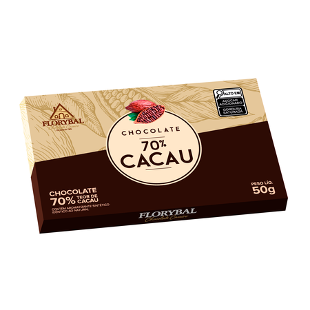 chocolate sabor 70 cacau 50g cod 200