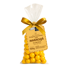 saco drageas crocantes maracuja 100g