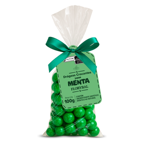 saco drageas crocantes menta 100g