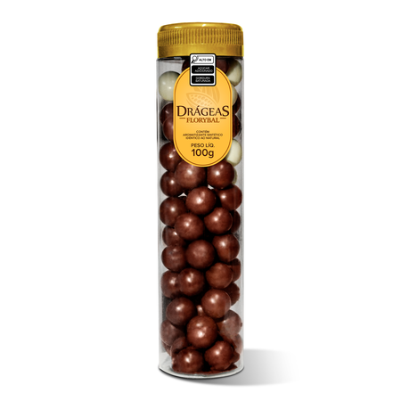 cone drageas crocantes de chocolate ao leite 100g