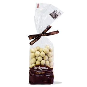 saco drageas brancas 200g