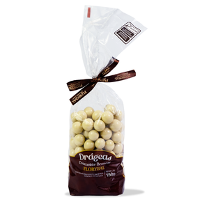 saco drageas brancas 150g