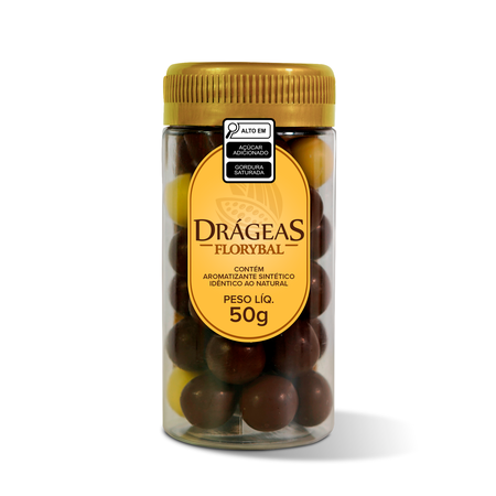 cone drageas crocantes de chocolate ao leite 50g