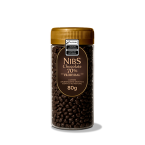 nibs com chocolate amargo 80g