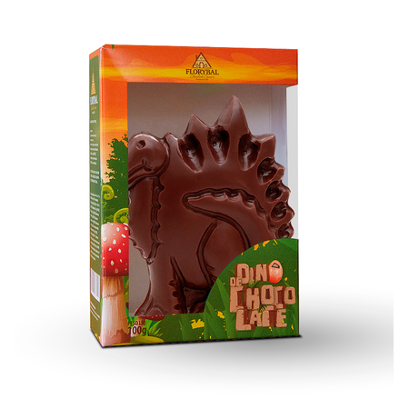 dinossauro de chocolate ao leite 100g