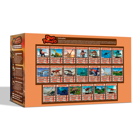 dinossauro de chocolate ao leite 500g