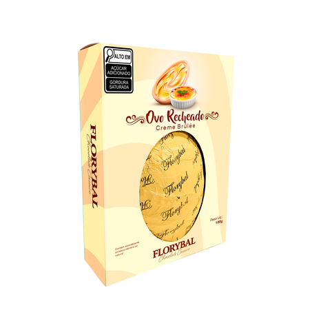ovo recheado creme brulee 180g